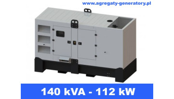 FDG 140 IS - 140 kVA - 112 kW - Agregat Prądotwórczy FOGO zbudowany na silniku  Iveco - zastosowana prądnica - Sincro