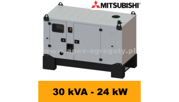FDG 30 M3S - 30 kVA - 24 kW - Agregat Prądotwórczy FOGO zbudowany na silniku  Mitsubishi - zastosowana prądnica - Sincro