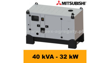 FDG 40 M3S - 38,8 kVA - 31 kW - Agregat Prądotwórczy FOGO zbudowany na silniku  Mitsubishi - zastosowana prądnica - Sincro