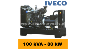 FDF 100 IS - 109 kVA - 99 kW - Agregat Prądotwórczy FOGO zbudowany na silniku  Iveco - zastosowana prądnica - Sincro