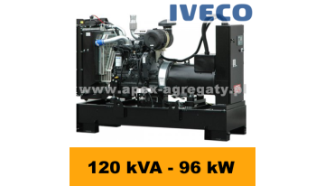 FDF 120 IS - 135 kVA - 123 kW - Agregat Prądotwórczy FOGO zbudowany na silniku  Iveco - zastosowana prądnica - Sincro