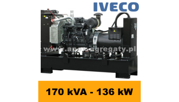 FDF 170 IS - 189 kVA - 172 kW - Agregat Prądotwórczy FOGO zbudowany na silniku  Iveco - zastosowana prądnica - Sincro