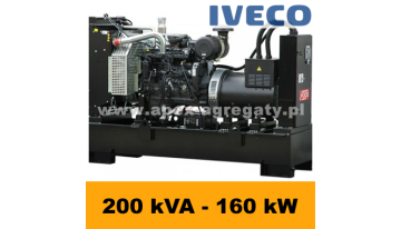 FDF 200 IS - 220 kVA - 200 kW - Agregat Prądotwórczy FOGO zbudowany na silniku  Iveco - zastosowana prądnica - Sincro