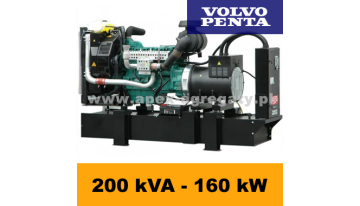 FDF 200 VS - 220 kVA - 200 kW - Agregat Prądotwórczy FOGO zbudowany na silniku  Volvo - zastosowana prądnica - Sincro