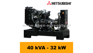 FDF 40 MS - 44 kVA - 40 kW - Agregat Prądotwórczy FOGO zbudowany na silniku  Mitsubishi - zastosowana prądnica - Sincro