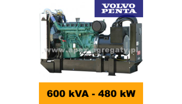FDF 600 VS - 654 kVA - 594 kW - Agregat Prądotwórczy FOGO zbudowany na silniku  Volvo - zastosowana prądnica - Sincro