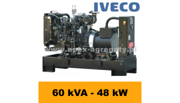 FDF 60 IS - 66 kVA - 60 kW - Agregat Prądotwórczy FOGO zbudowany na silniku  Iveco - zastosowana prądnica - Sincro