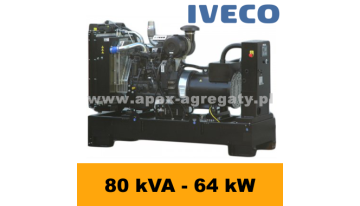 FDF 80 IS - 82 kVA - 74 kW - Agregat Prądotwórczy FOGO zbudowany na silniku  Iveco - zastosowana prądnica - Sincro